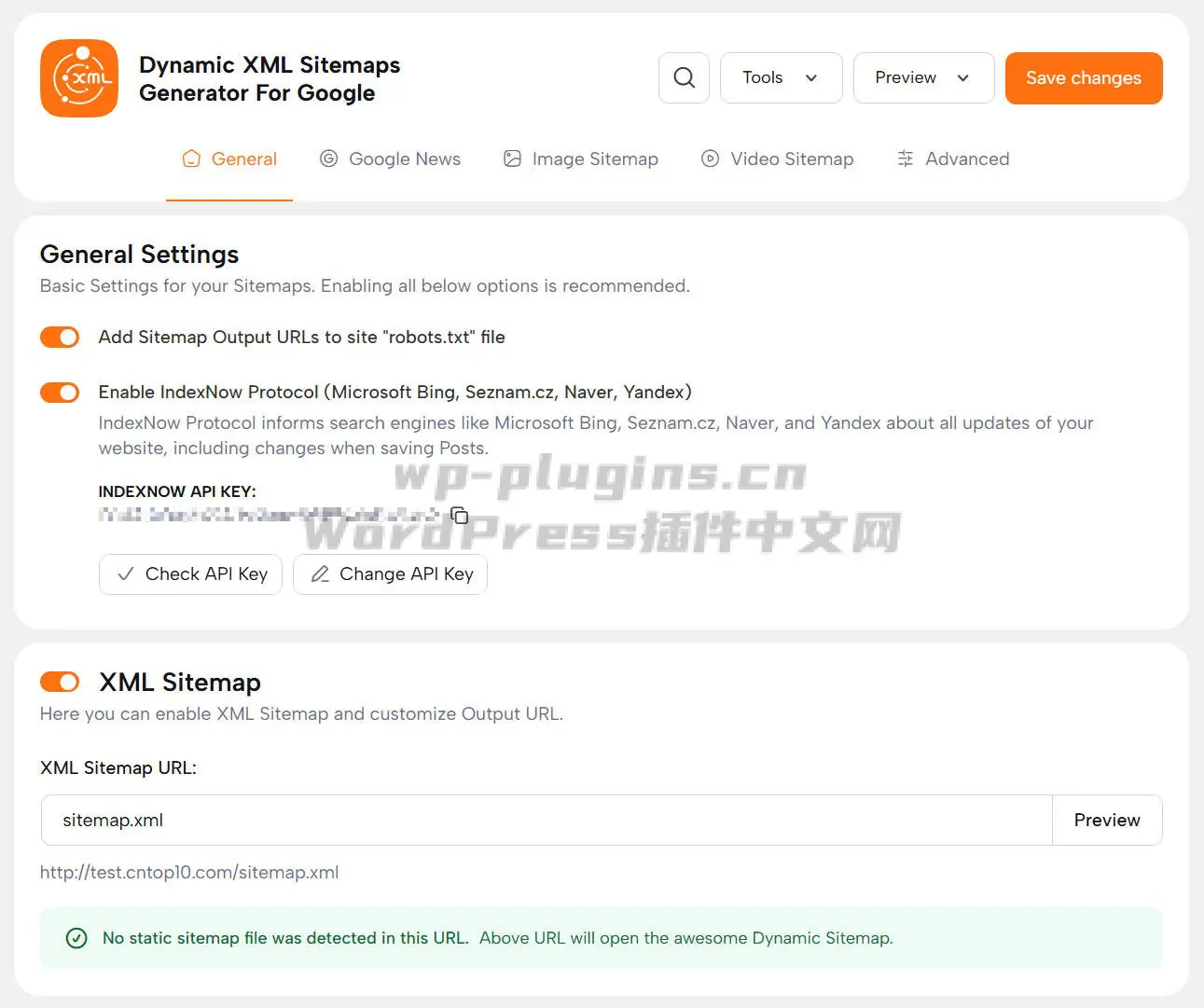 免费功能丰富的Sitemap插件